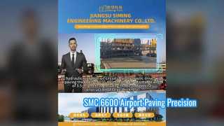 Melihat Lebih Dekat: Konstruksi Bandara Slipform Paver Beton SMC-6600 Slip Form Paver